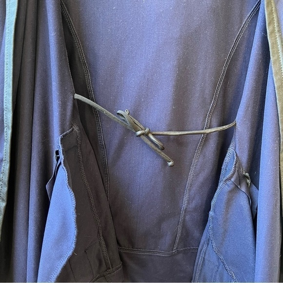 Diadora Hooded Cover Up Jacket, Blue, Size Small - Picture 5 of 9